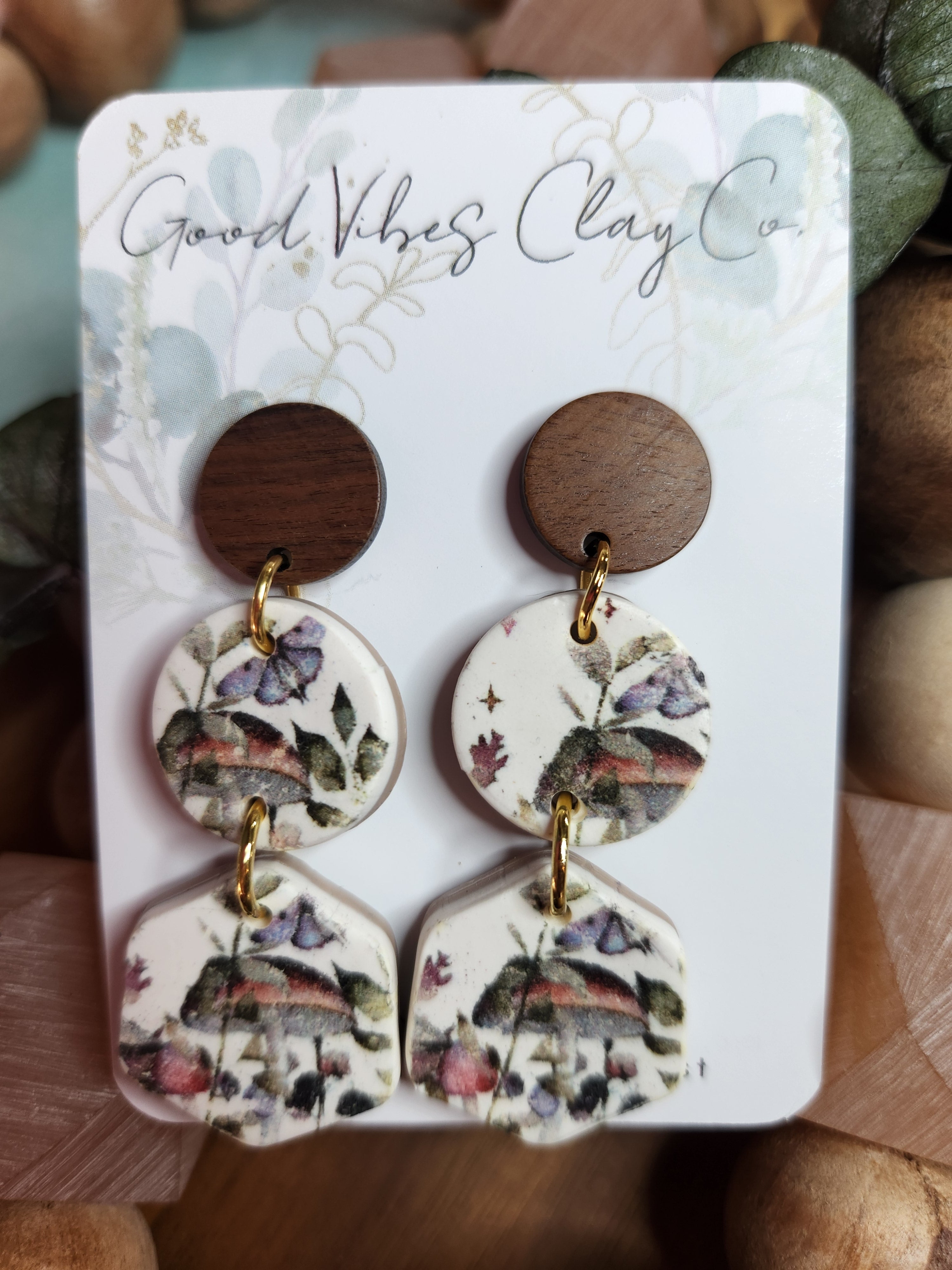 The Briar Collection- Mushroom Floral - 3 tier