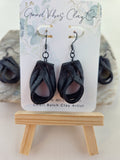 Leather Like Dangles- Black