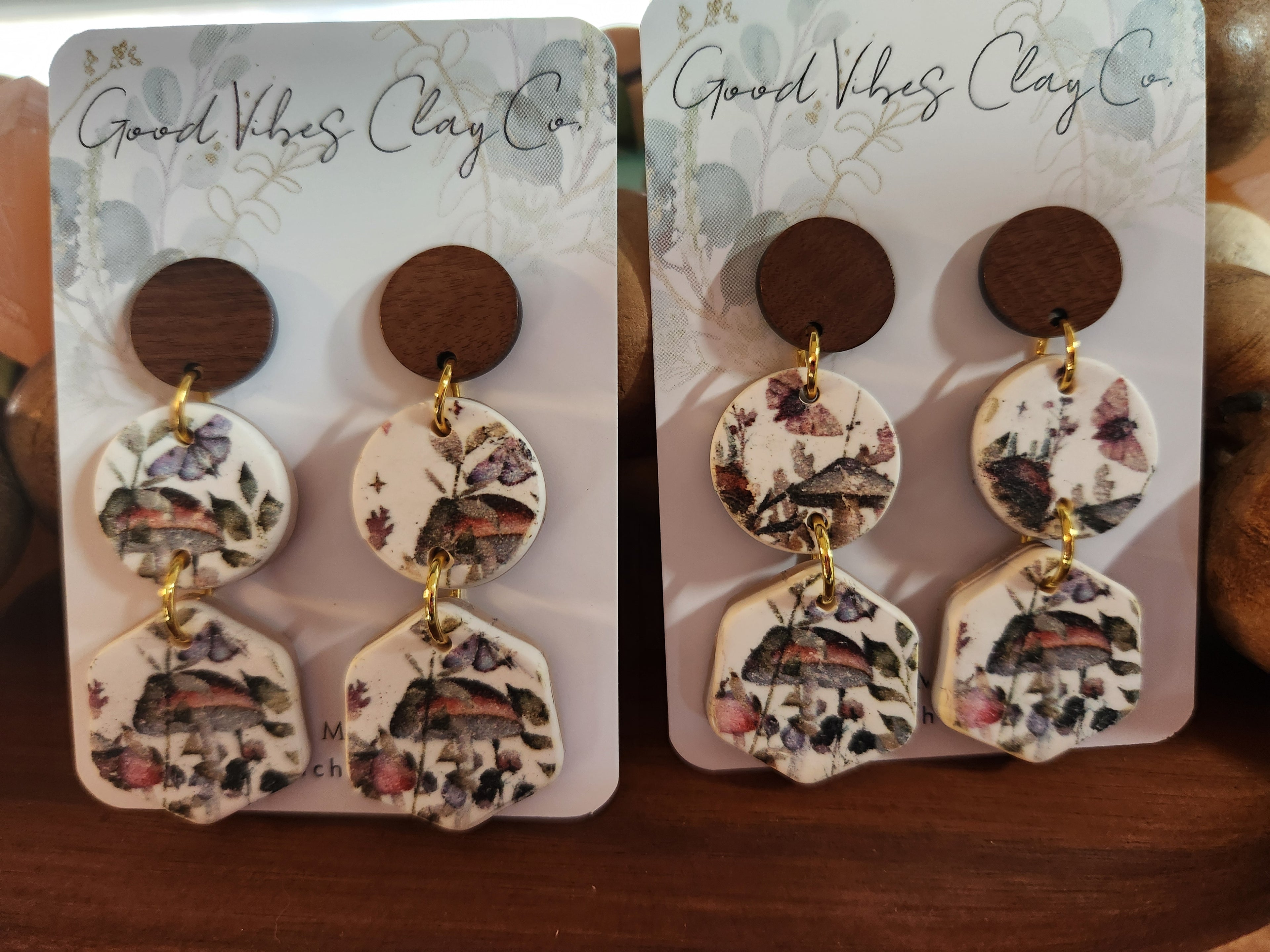 The Briar Collection- Mushroom Floral - 3 tier