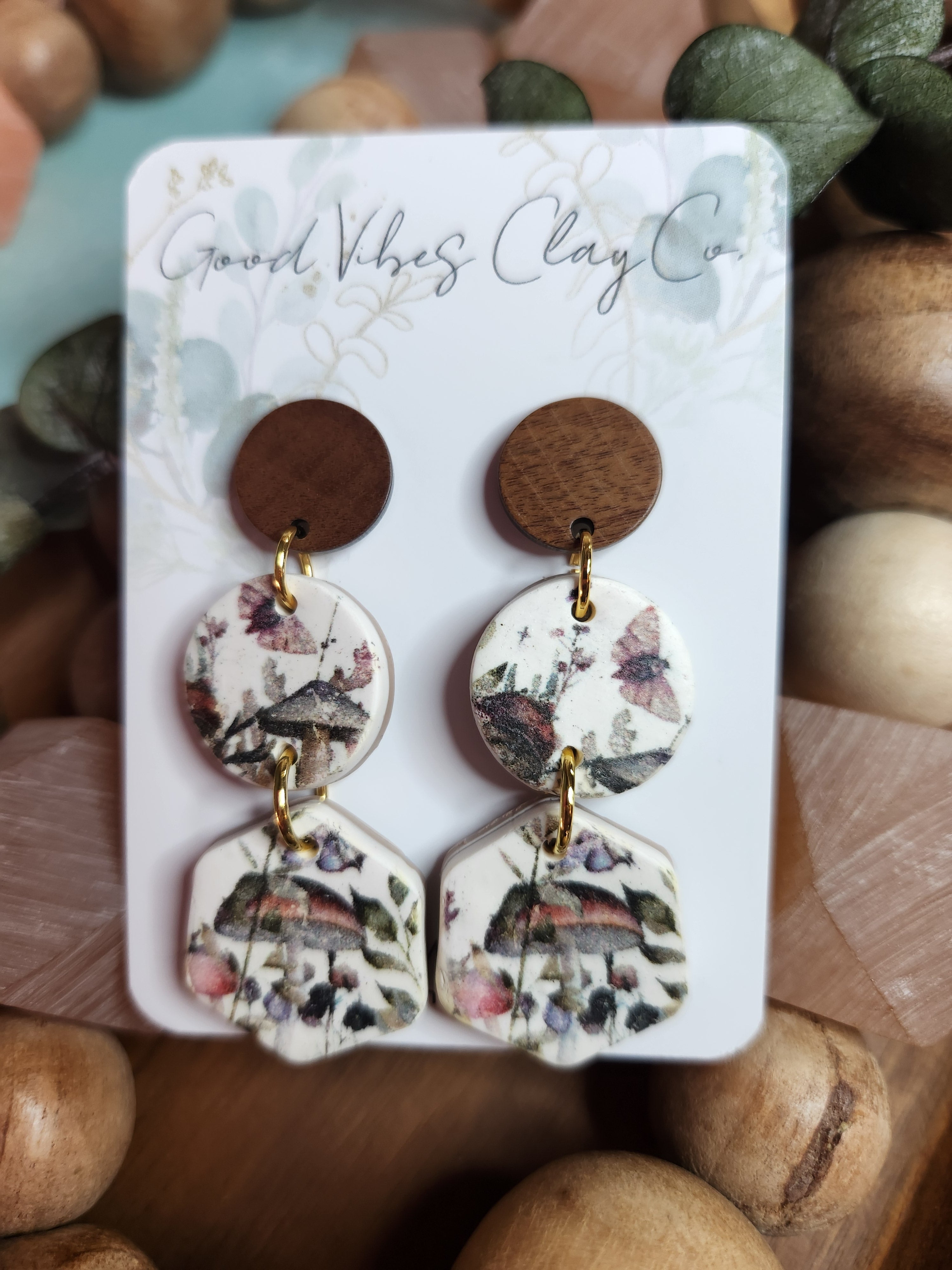 The Briar Collection- Mushroom Floral - 3 tier